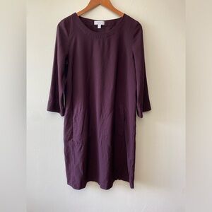 The White Company White Label Plum Long Sleeve Swing Tunic Top Size 8